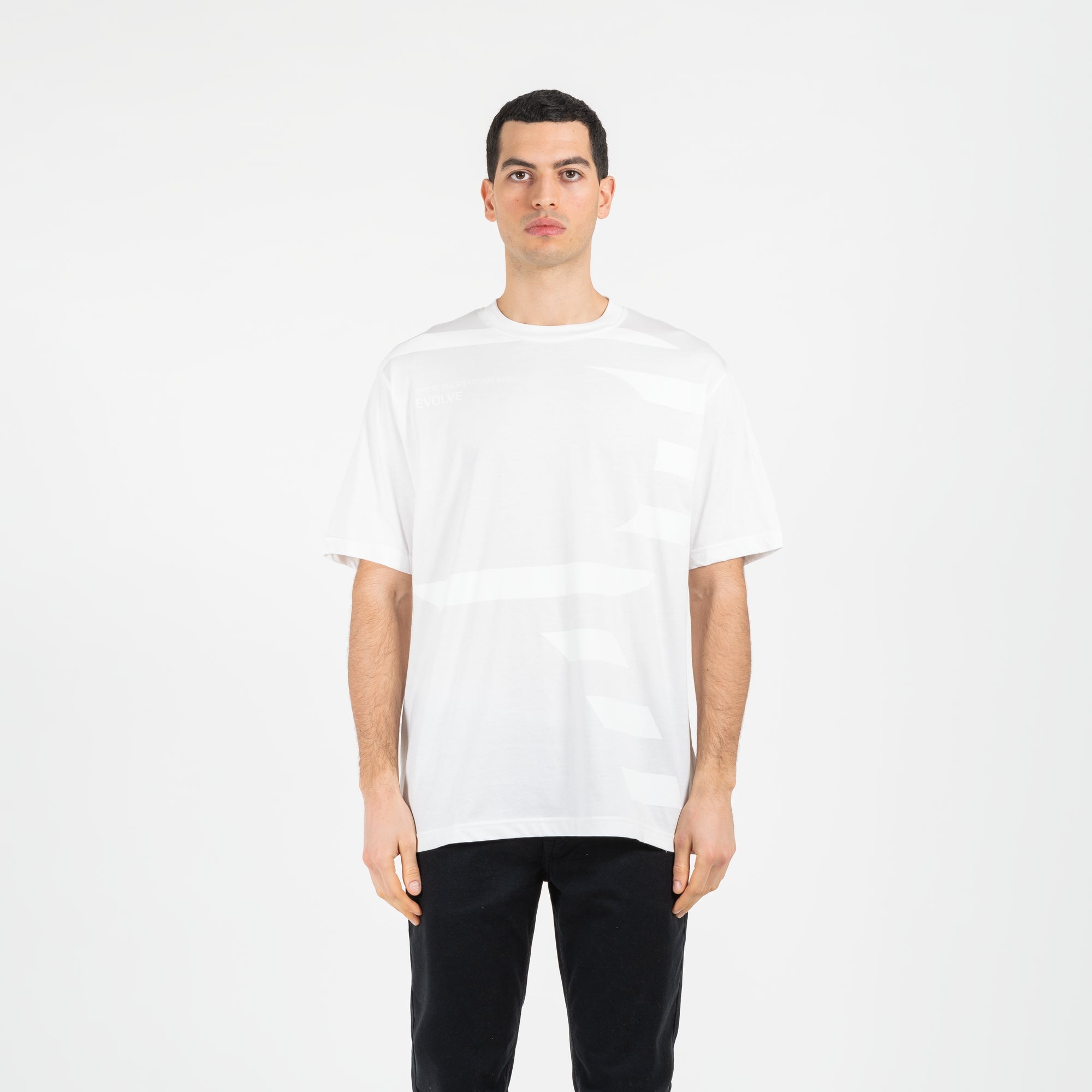 T-shirt jersey cotone organico oversize con stampa