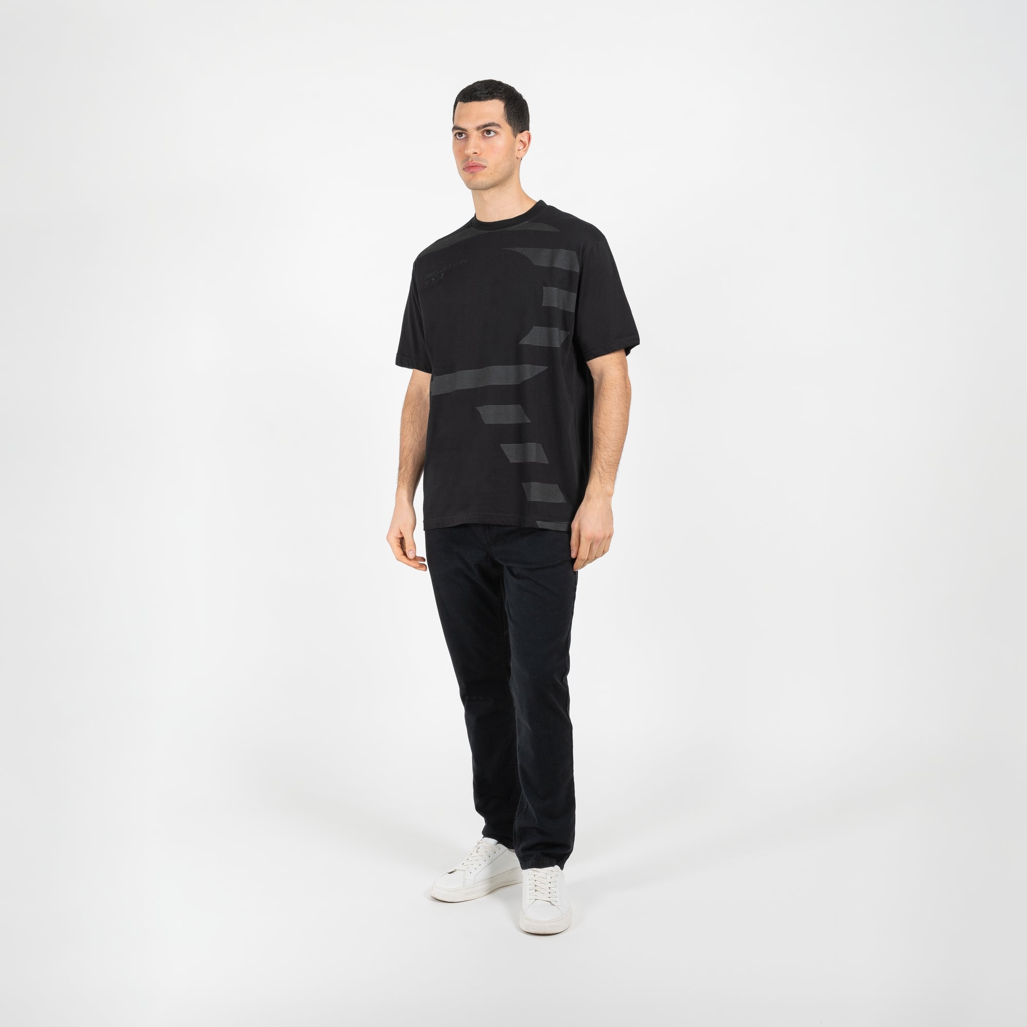 T-shirt jersey cotone organico oversize con stampa