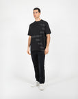 T-shirt jersey cotone organico oversize con stampa