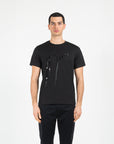T-shirt jersey cotone organico con stampa narrow fit