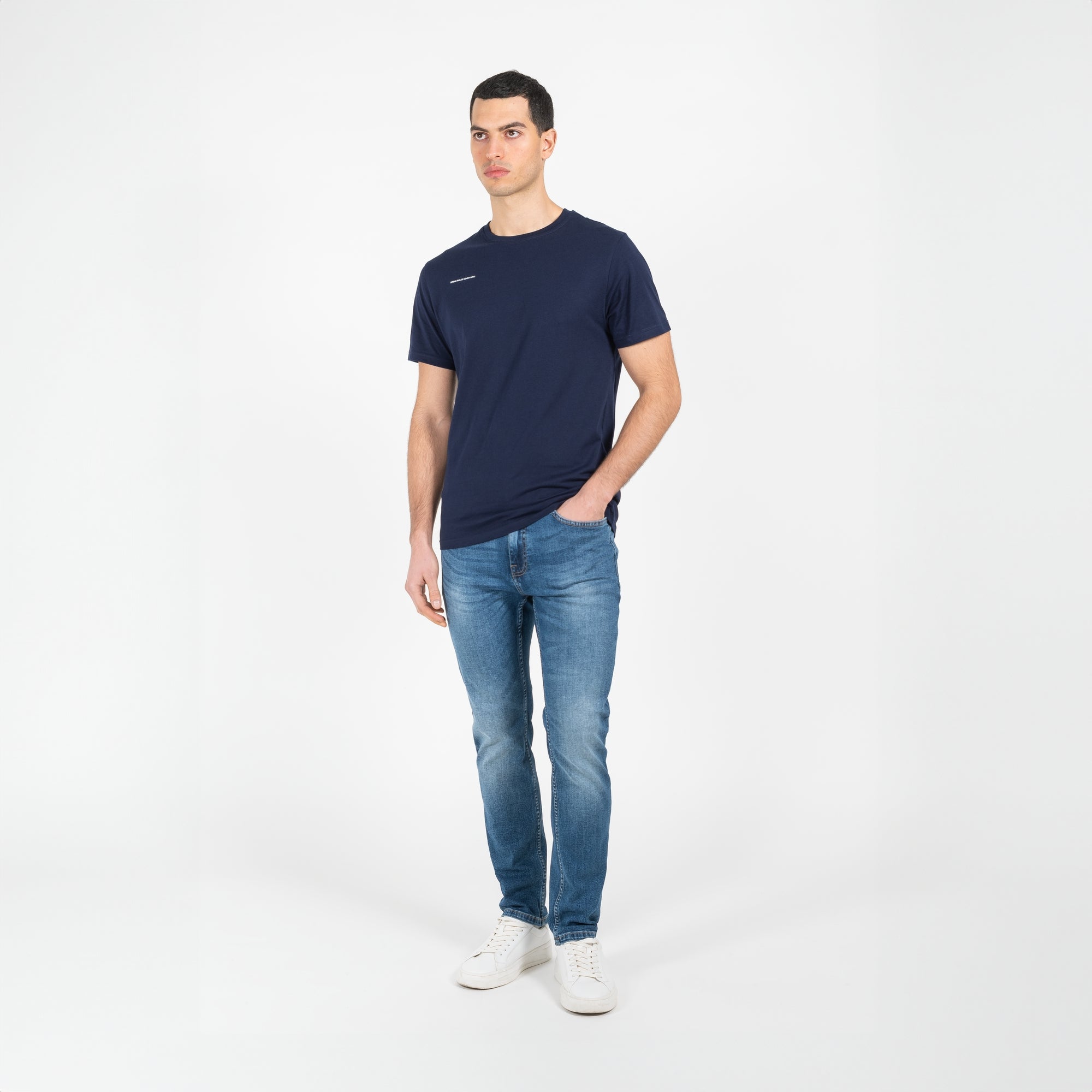 T-shirt jersey cotone organico narrow con stampa davanti