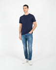 T-shirt jersey cotone organico narrow con stampa davanti