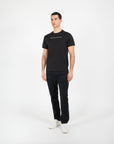 T-shirt jersey cotone organico narrow con stampa metallica