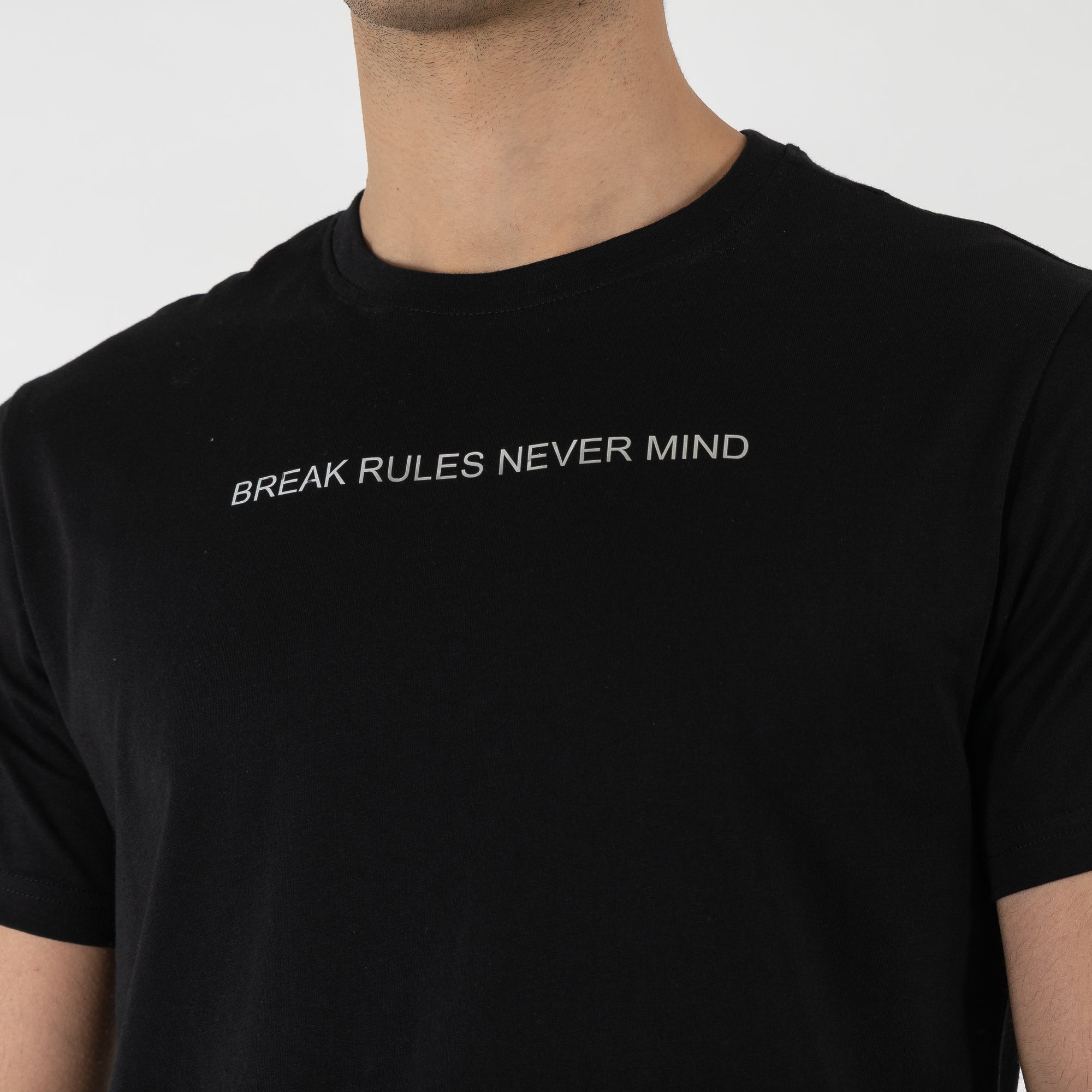 T-shirt jersey cotone organico narrow con stampa metallica