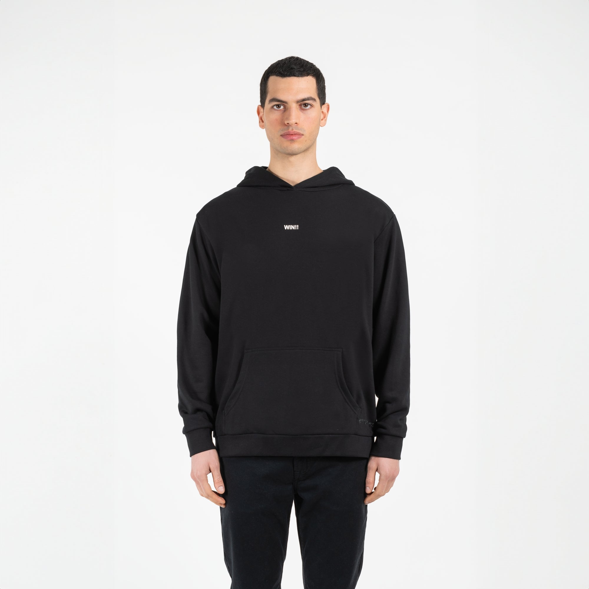 Felpa con cappuccio e tasca davanti oversize