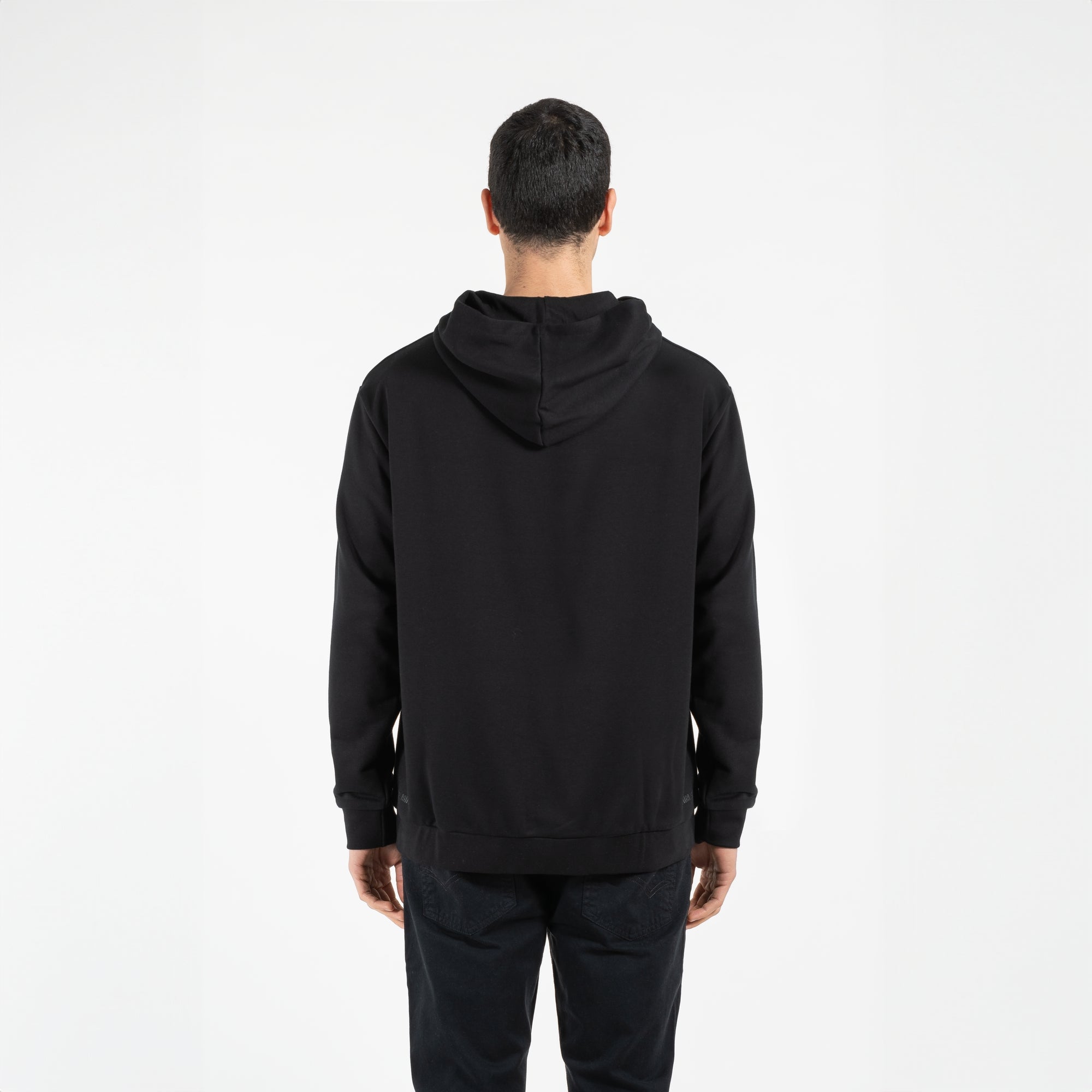 Felpa con cappuccio e tasca davanti oversize
