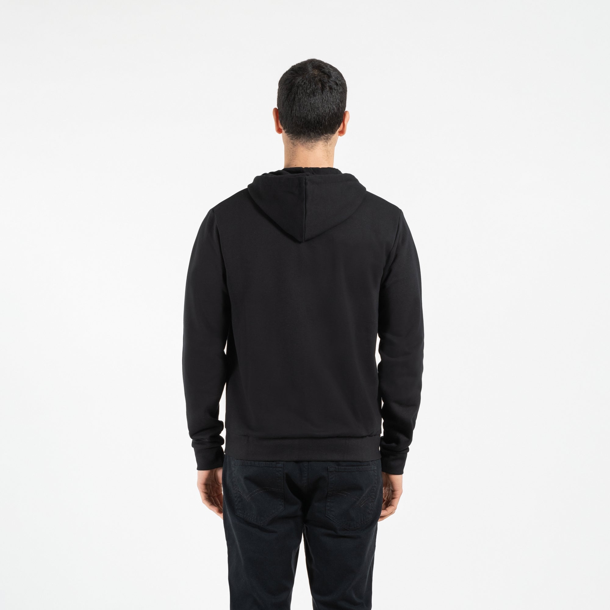 Felpa full zipper con cappuccio narrow