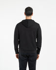 Felpa full zipper con cappuccio narrow