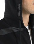 Felpa full zipper con cappuccio narrow
