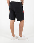 Bermuda joggers french terry in cotone organico con tasche narrow fit
