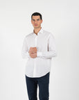 Camicia popleline collo francese