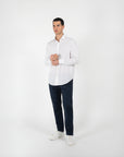 Camicia popeline collo francese regular fit