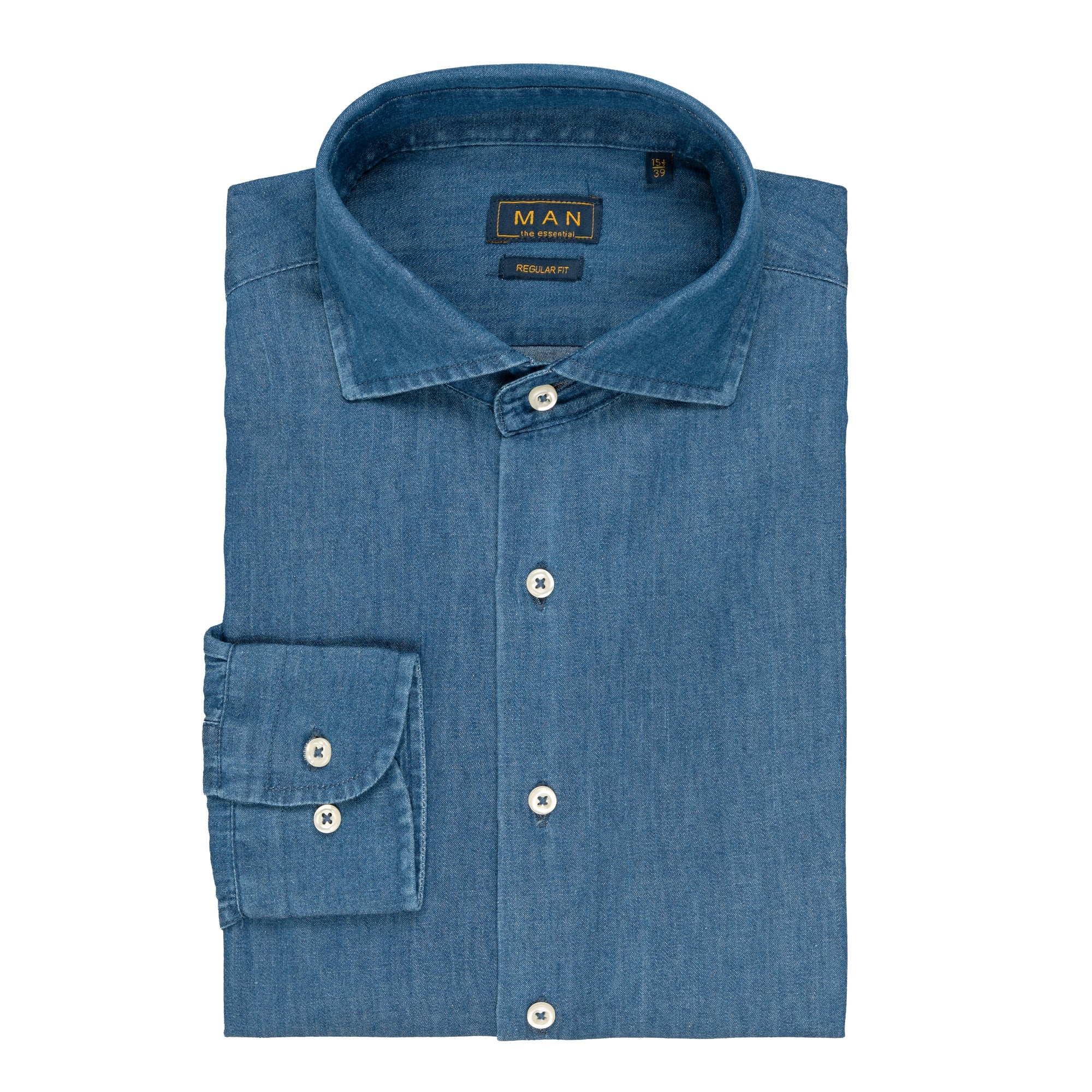 Camicia denim washed regular fit