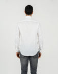 Camicia twill collo francese regular fit