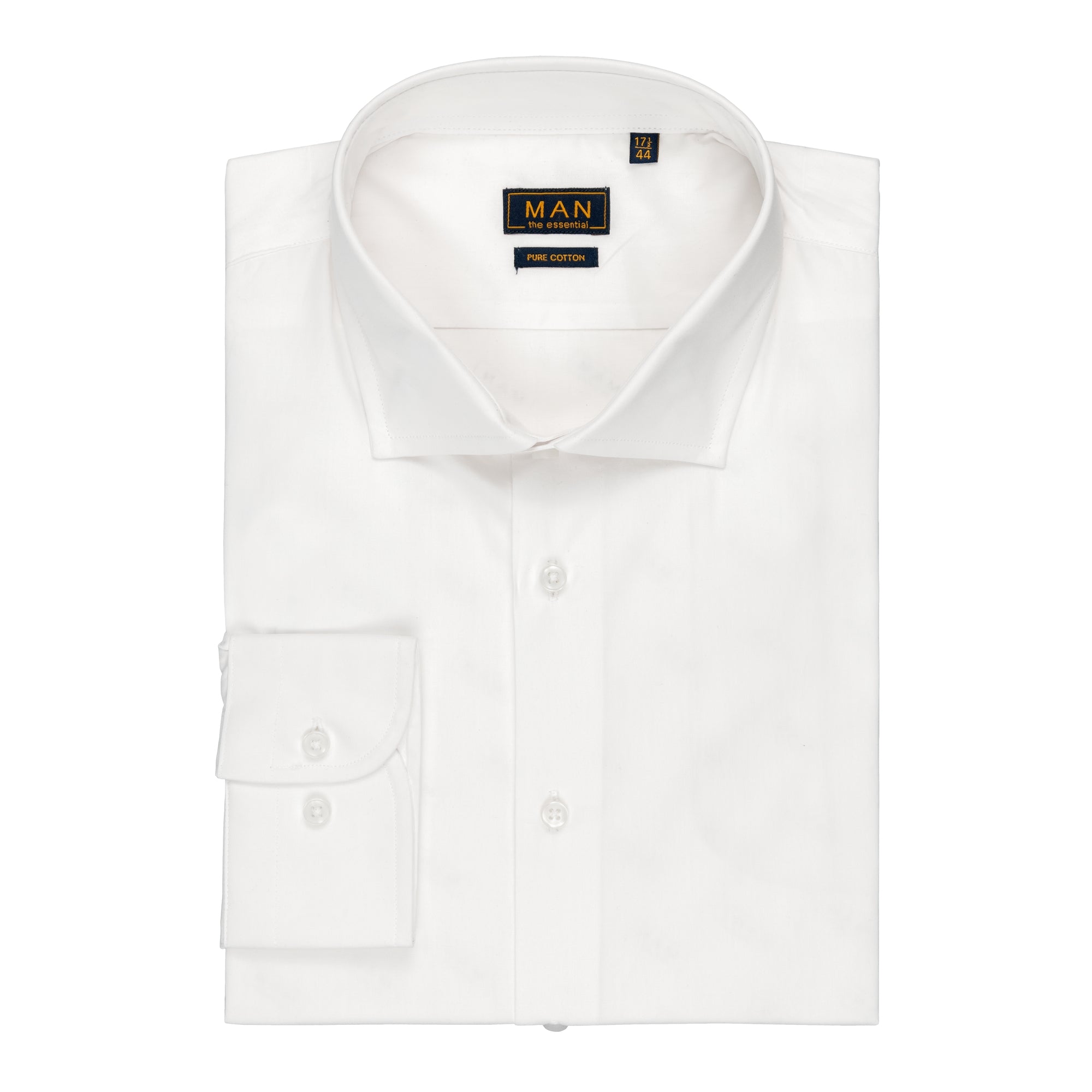 Camicia twill collo francese regular fit
