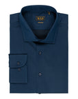 Camicia twill collo francese regular fit