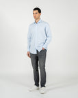 Camicia in twill di cotone regular fit