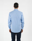 Camicia a righe collo francese