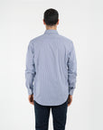 Camicia a righe collo francese