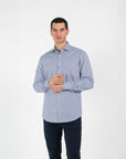 Camicia a righe collo francese