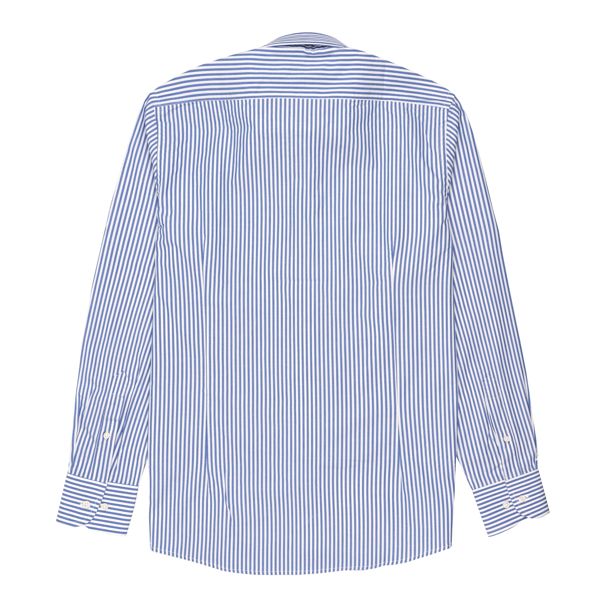 Camicia popeline a righe collo francese regular fit
