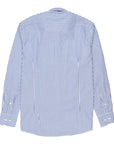 Camicia popeline a righe collo francese regular fit