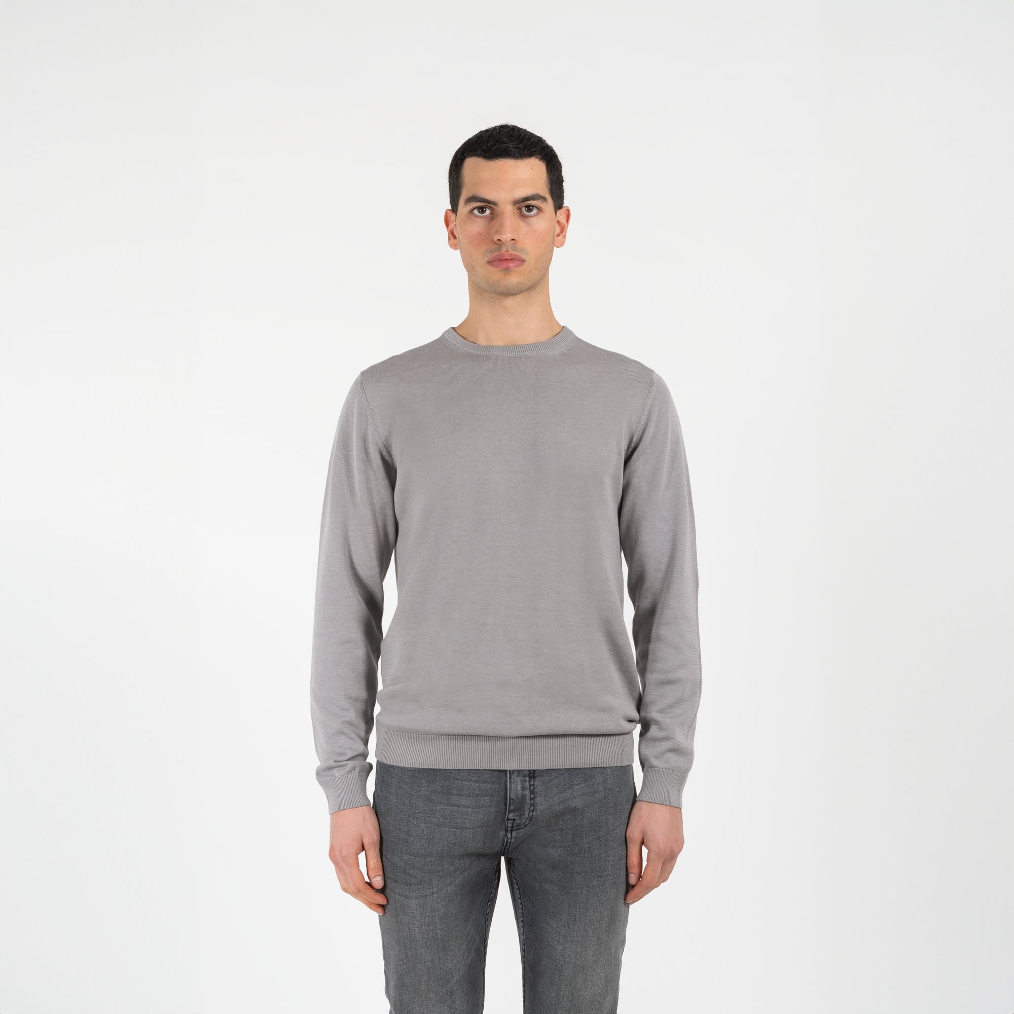 Maglia girocollo in cotone