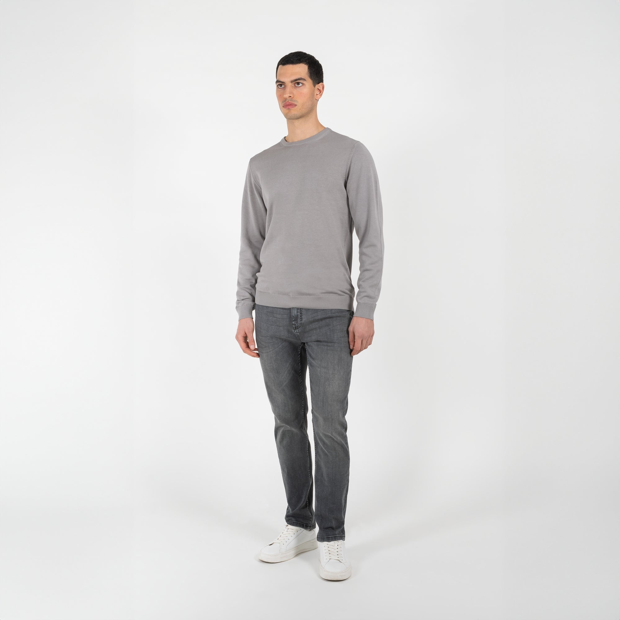 Maglia girocollo in cotone