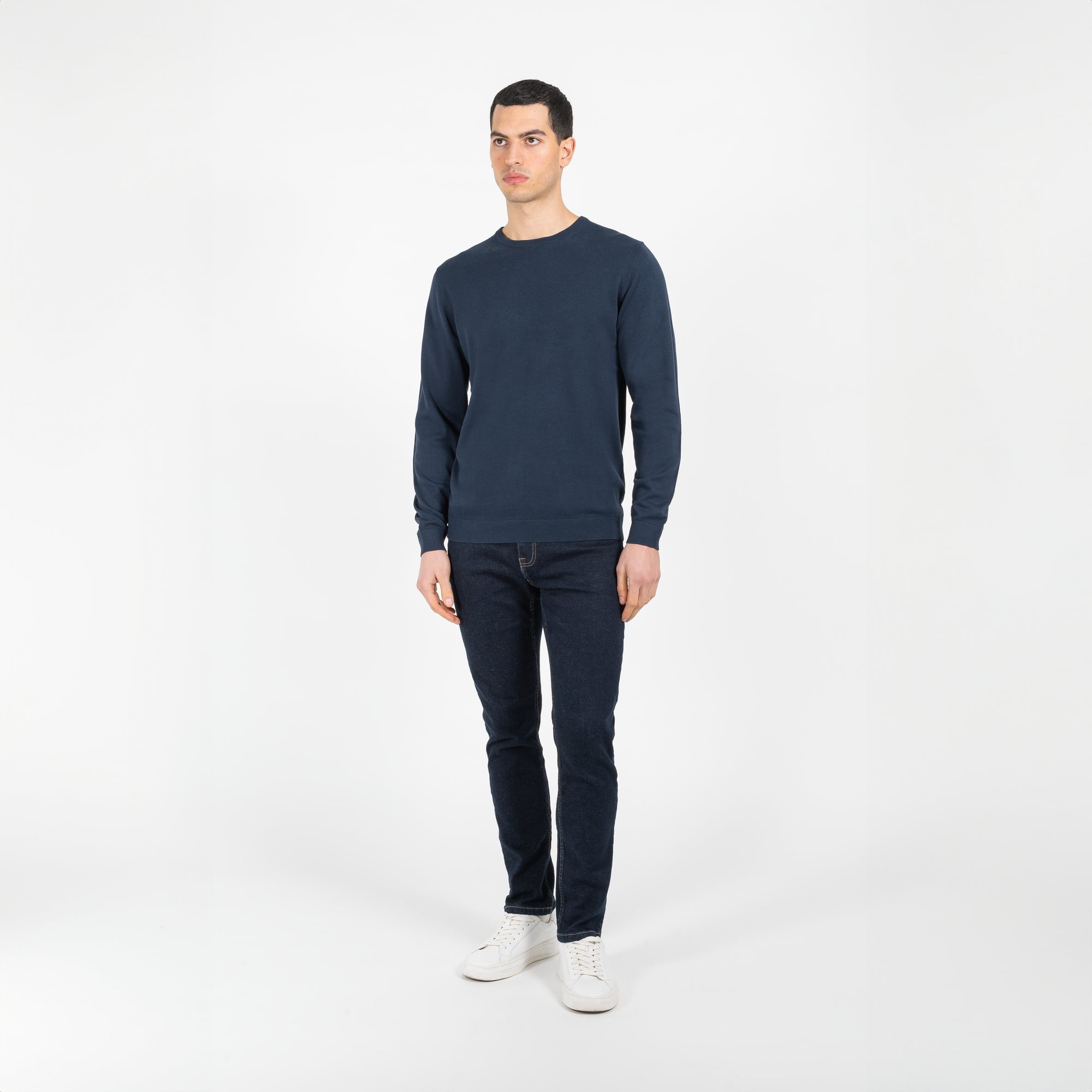 Maglia girocollo in cotone