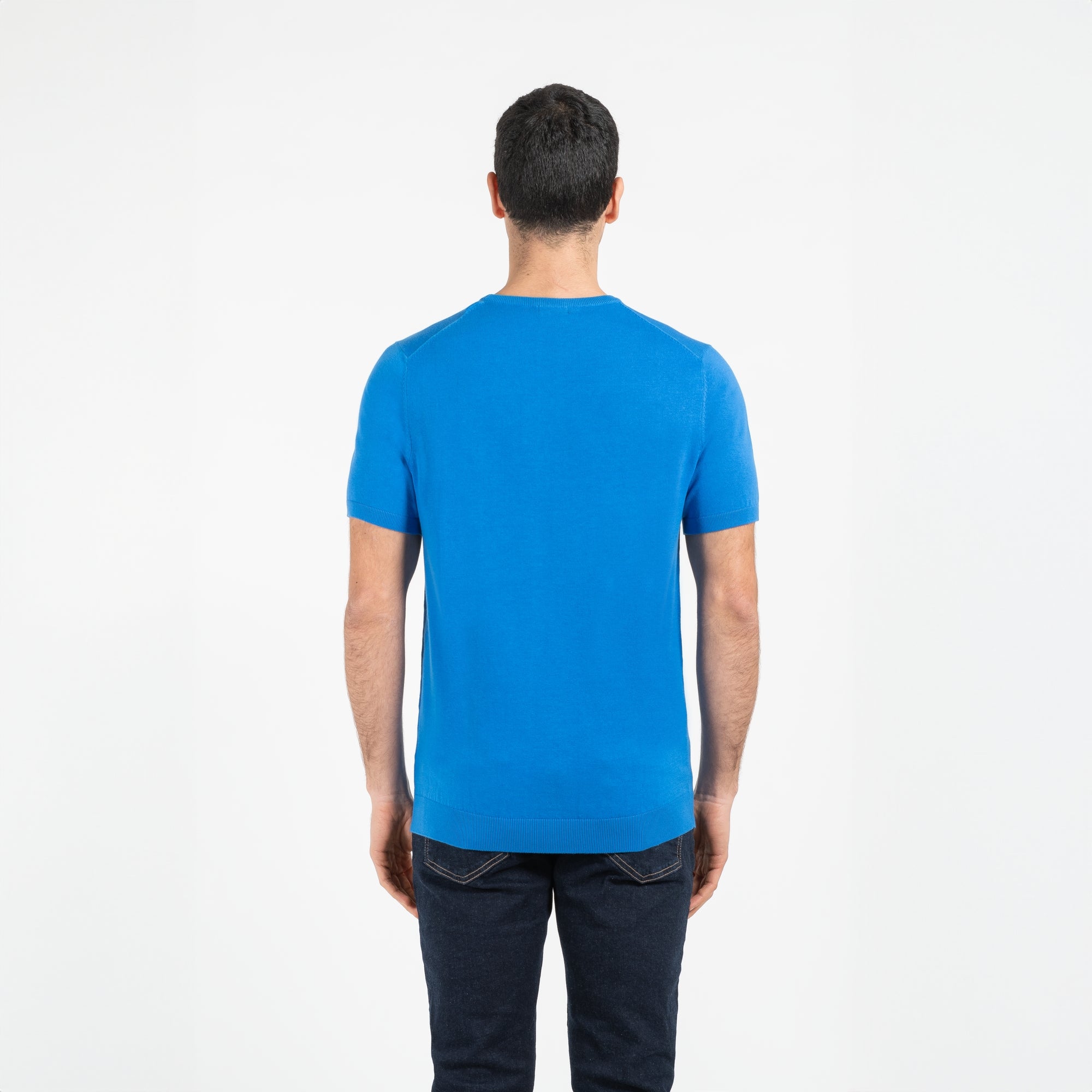 Maglia girocollo mezza manica in cotone