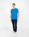 Maglia girocollo mezza manica in cotone