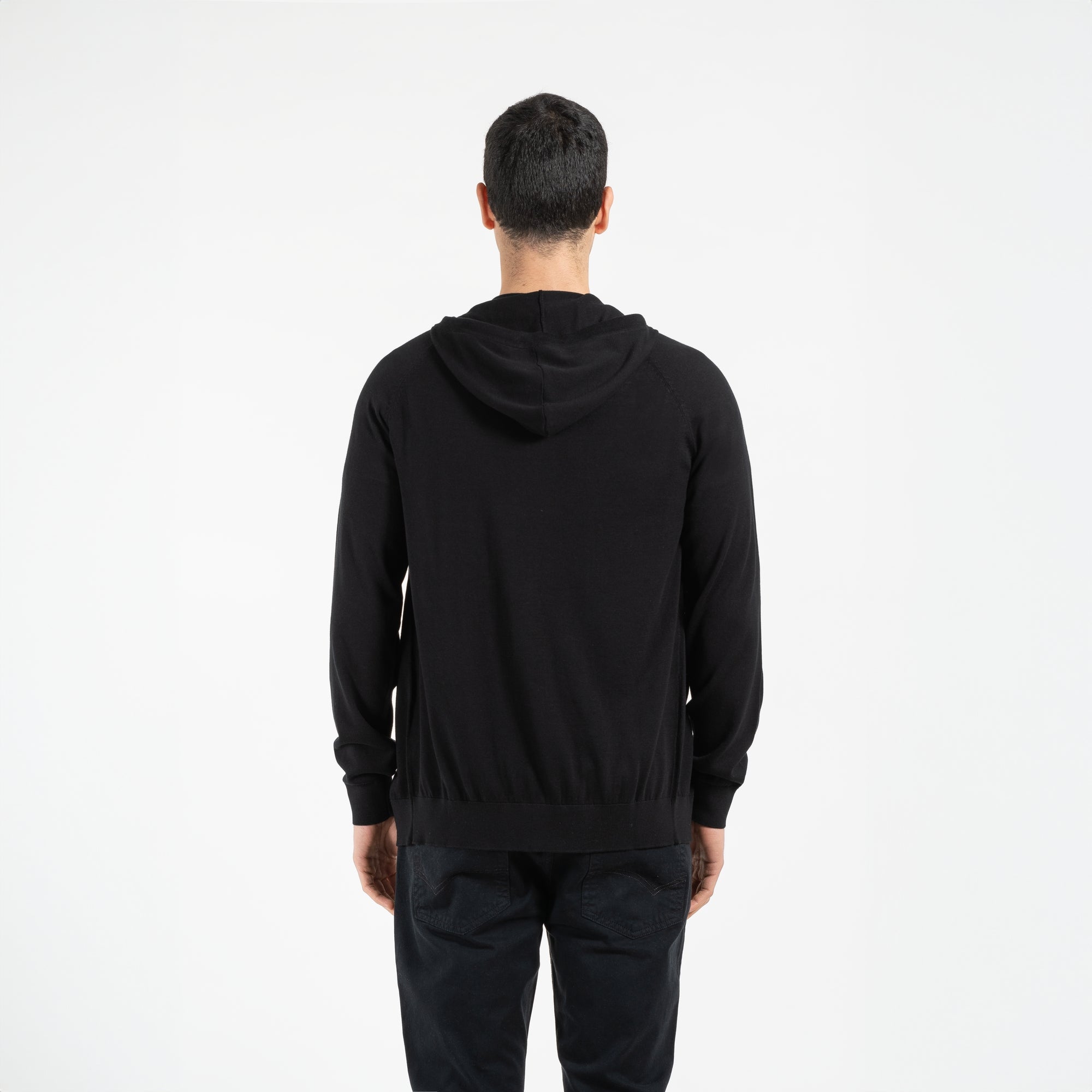 Maglia full zipper con cappuccio finezza 12