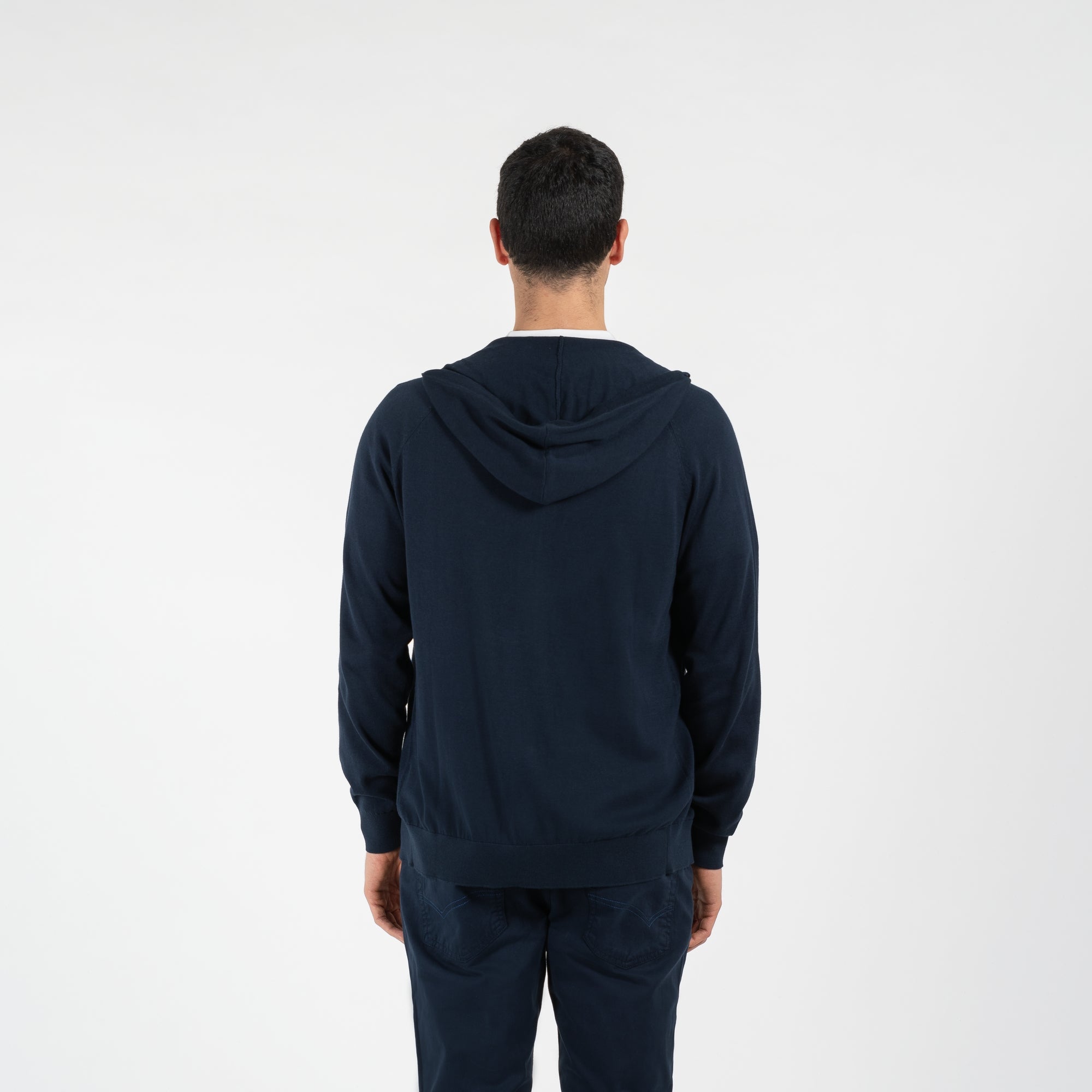 Maglia full zipper con cappuccio finezza 12