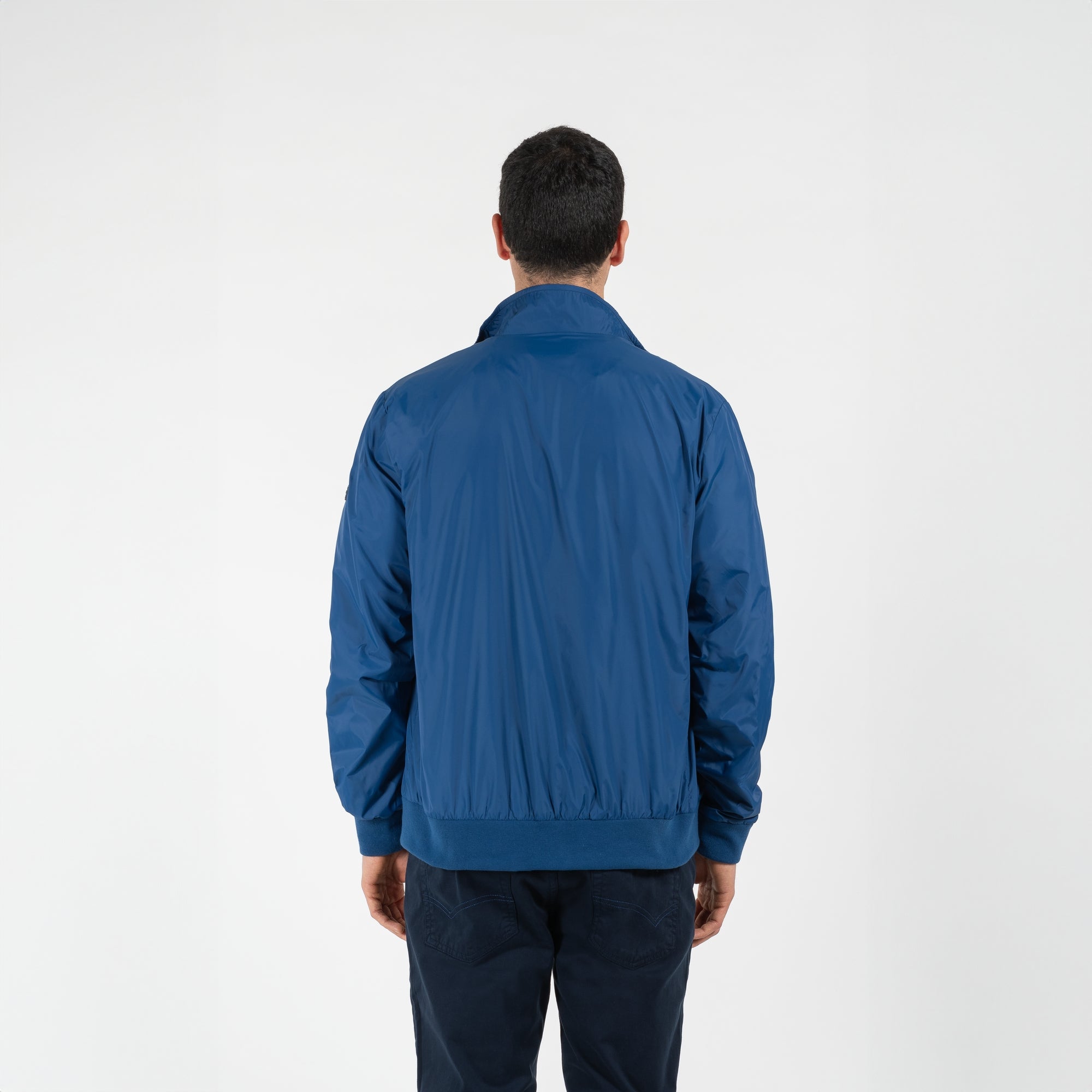 Giubbino nylon polo con patch gommato
