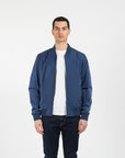 Giubbino nylon con patch su manica