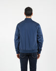 Giubbino nylon con patch su manica