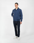 Giubbino nylon con patch su manica