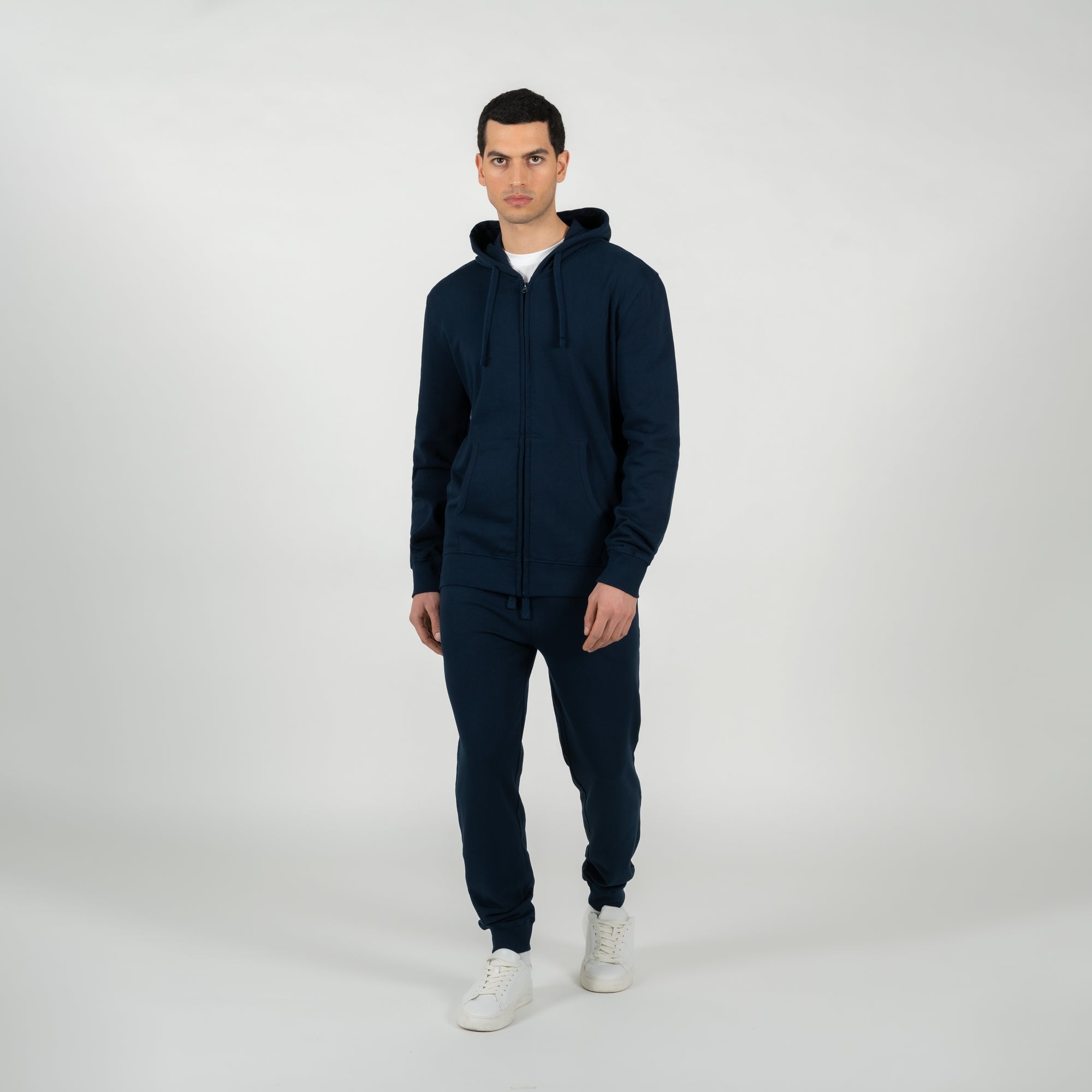 Felpa full zipper con cappuccio