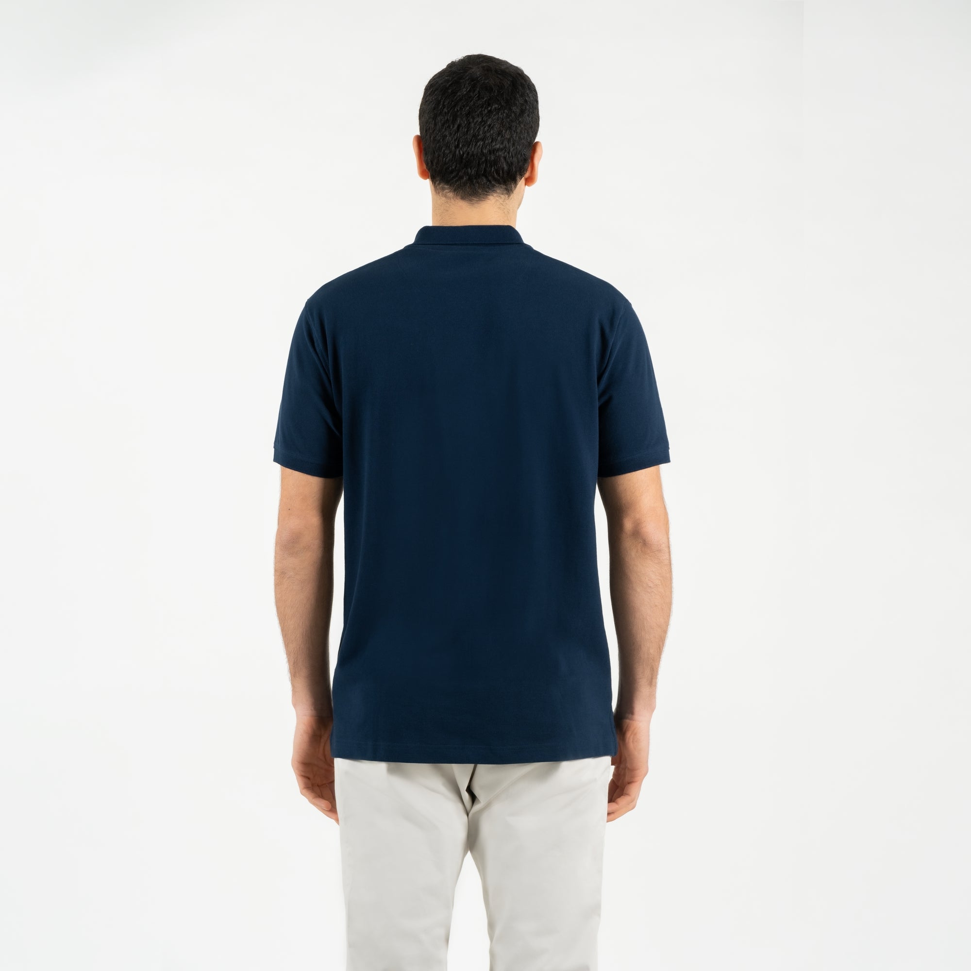 Polo piquet di cotone bio washed
