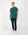 Polo piquet di cotone bio washed
