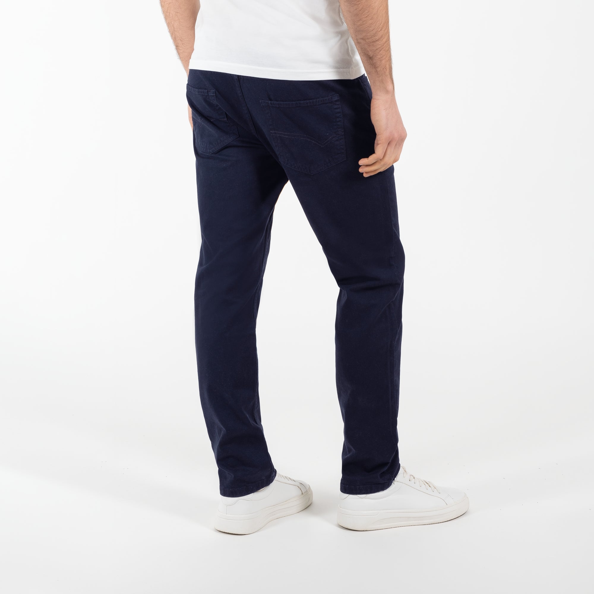 Pantalone 5 tasche in gabardine