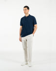 Pantalone con pence tasca america in cotone satin