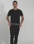 T-shirt jersey cotone organico con stampa narrow fit