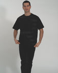 T-shirt jersey cotone organico con stampa oversize fit