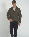 Giubbino con cappuccio in nylon water resistant