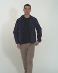 Giubbino con cappuccio in nylon water resistant