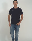 T-shirt jersey cotone organico con stampa narrow fit