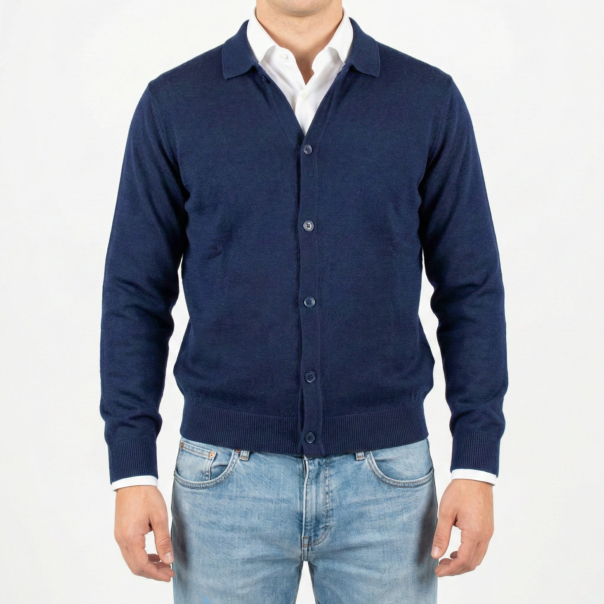 Cardigan polo fin.12