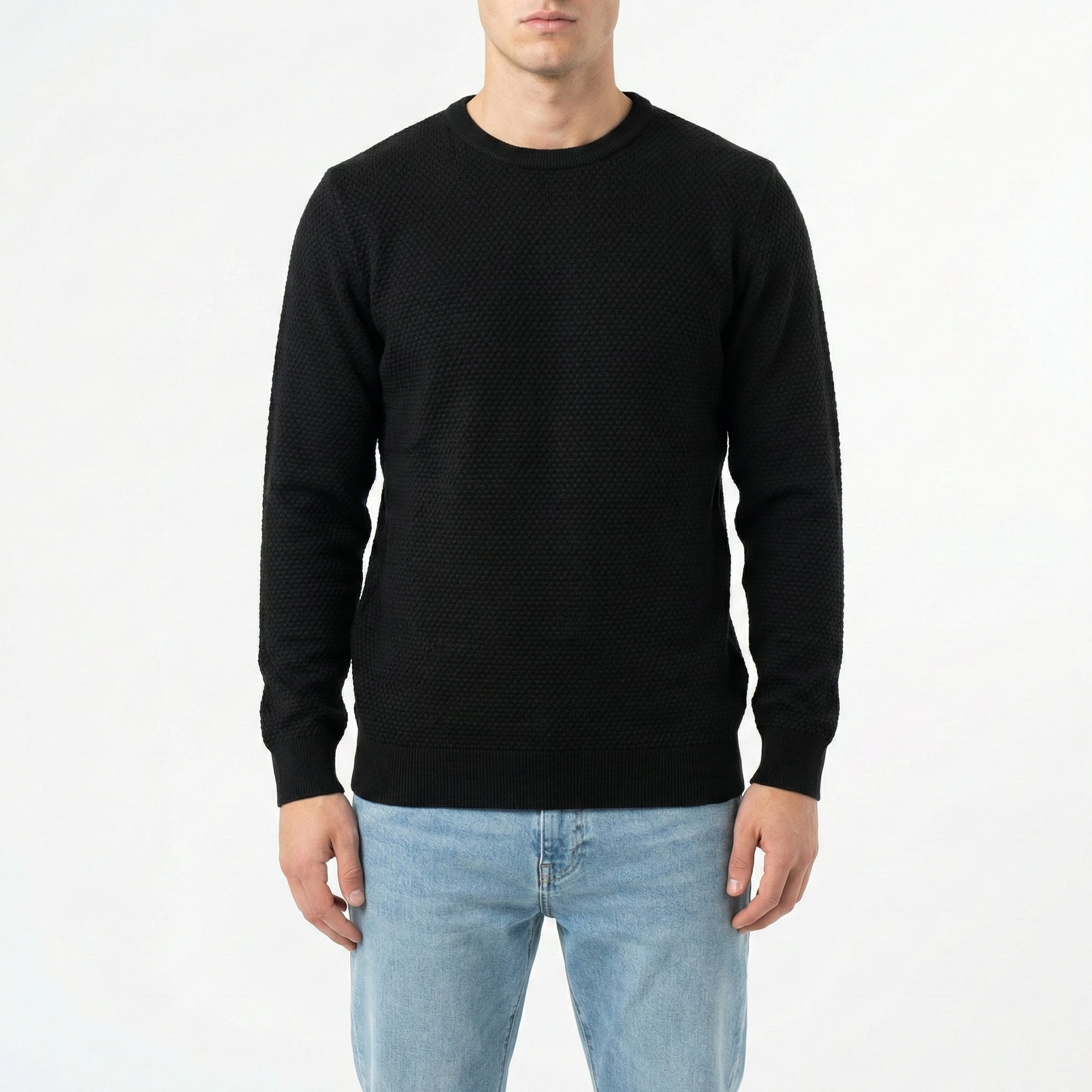 Maglia girocollo jacquard 