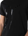 T-shirt jersey cotone organico con stampa narrow fit